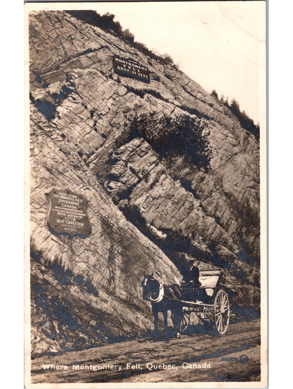 Where Montgomery Fell, Quebec, Canada Postcard Richard Montgomery